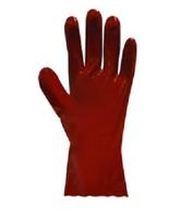 p13e10 Polyco Healthline Polygen Plus Red Polyvinyl Chloride Work Gloves, Size 10, Polyvinyl Chloride Coating