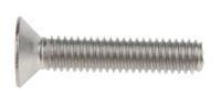 304-4895 RS PRO Plain Stainless Steel Hex Socket Countersunk Screw, ISO 10642, M4 x 20mm