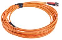 535-7418 RS PRO ST to ST Duplex Multi Mode OM1 Fibre Optic Cable, 62.5/125μm, Orange, 5m