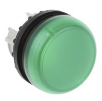 78639218-m22-l-gm22-am22-led-g Eaton, RMQ Titan M22, Flush Mount, Rear, Surface Mount Green LED Indicator, 22mm Cutout, IP69K, Round, 12 → 30V