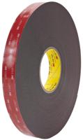3m-5952-25mm-x-33m 3M 5952F, VHB™ Black Foam Tape, 25.0mm x 33.0m, 1.10mm Thick