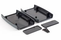 1553cxbk Hammond 1553 Series Black Plastic Hand Held Enclosure, Integral Battery Compartment, IP54, 117 x 79 x 33mm