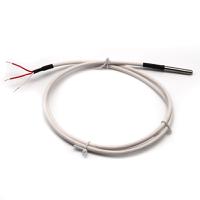 slsr100pvc1-1m Prosensor PT100 Temperature Probe, 6mm Dia, 100mm Long, 3 Wire, Class A +105°C Max