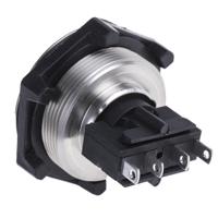 mp00502 Bulgin MP Series Push Button Switch, Momentary, Panel Mount, 27.7mm Cutout, SPDT, 250V ac, IP68