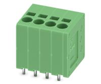1990876 Phoenix Contact SPT 1.5/ 4-V-3.5 Series PCB Terminal Block, 4-Contact, 3.5mm Pitch, Through Hole Mount, 1-Row, Spring