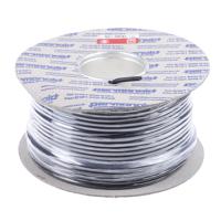 491-841 RS PRO 2182Y 0.5 mm² 2 Core Power Cable, H03VV-F, Black PVC, 100m