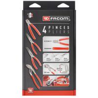 gjpa4pb Facom GJP.A4PB 4-Piece Combination Pliers, Angled, Straight Tip