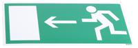 pic-358-210x105-b7541-branded PET Emergency Exit Left Non-Illuminated Emergency Exit Sign