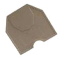 0731324550 Wieland WKN Series End Cover for Use with WKN 10 SF Terminal Block 57.510.0555.0