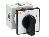 gx4010u Lovato, 3P 2 Position 60° On-Off Cam Switch, 40A, Short Black Handle Actuator