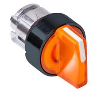 zb4bk15537 Schneider Electric ZB4 Series 3 Position Selector Switch Head, 22mm Cutout, Orange Handle