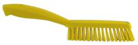 41956 Vikan Extra Hard Bristle Yellow Scrubbing Brush, 33mm bristle length, PET bristle material