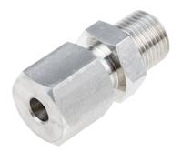 123-5563 RS PRO 1/8 NPT Compression Fitting for Use with Thermocouple or PRT Probe, 4.5mm Probe, RoHS Compliant Standard