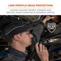 23343 Ergodyne Navy Standard Peak Bump Cap, Foam Protective Material