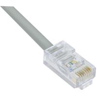 trd855-2 L-ComTRD, 2ft Cat5e, Grey RJ45 to Male RJ45 Male, Copper Braid Shielded, Terminated PVC Sheath