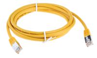 411-201 RS PRO, 2m Cat6, Yellow RJ45 to Male RJ45 Male, S/FTP Shielded, Terminated PVC Sheath