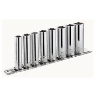 rl40e Facom 8-Piece Metric 1/4 in Deep Socket Set, 6 point