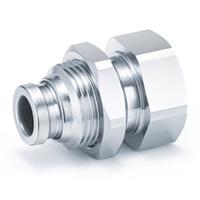 kqb2e06-g02 SMC KQB2 Series Bulkhead Threaded-to-Tube Adaptor, G 1/4 to Push In 6 mm, Threaded-to-Tube Connection Style