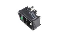 dd1101241110 Schurter 10A, 250 V Male Panel Mount IEC Connector DD11.0124.1110, Quick Connect