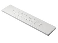 7705235 Rittal EL Series RAL 7035 Sheet Steel Gland Plate, 599mm W for Use with EL Series