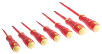 b220017 Bahco B220.017 Pozidriv; Slotted Insulated Screwdriver Set, 7-Piece