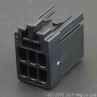 j21df-06v-kx-l JST, J2000 Female PCB Connector Housing, 2.5mm Pitch, 6 Way, 2 Row