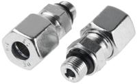 ge08lr18edcf Parker GE-R-ED Series Straight Threaded Adaptor, G 1/8 Male to Push In 8 mm, Threaded-to-Tube Connection Style