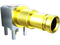 din7a-j-p-gf-ra-bh1 Samtec, Jack PCB Mount 1.0/2.3 Connector, 75Ω, Through Hole Termination, Right Angle Body