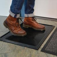 346s1824bl Notrax Sani-Trax Anti-Slip, Entrance Mat, Anti-Slip, Outdoor Use, Black, 45cm 60cm 19mm