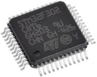 stm32f302cbt6 STMicroelectronics STM32F302CBT6, 32 bit ARM Cortex M4, STM32F302CB Microcontroller, 72 MHz, 128kB FLASH, 48-Pin LQFP