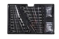 480-6903 RS PRO 43-Piece Spanner Set, 3/16 → 11/32 in, 4 → 21 mm, Carbon Steel