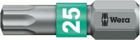 05066126001 Wera Torx Screwdriver Bit, TX 25 Tip, 25 mm, 25 mm Overall