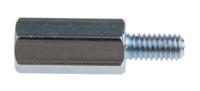 806-6562 RS PRO Standoff, M4 x M4 Thread, 15mm Body, Steel, Male/Female, 8mm Stud