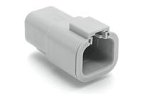 atp04-4p Amphenol Industrial, ATP Automotive Connector Socket Grey Cable Mount 4 Way, Crimp Termination ATP04-4P