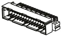 384210-384210-e ERNI ERNIPRESS 32 Way 2.54mm Pitch, Type C/2 Class C2, 3 Row, Right Angle DIN 41612 Connector, Plug
