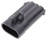 12129615 Delphi, Metri-Pack 150 Automotive Connector Plug Black Cable Mount 3 Way, Crimp Termination