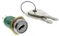 irl-5-k-d-2-rs Lorlin Key Switch, DPDT, 1 A @ 24 V dc 2-Way Random-Key