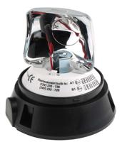 236-284 RS PRO Rotating Beacon, 12 V dc, 24 V dc, Surface Mount, Incandescent Bulb, IP56