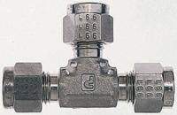 4et4-316 Parker Stainless Steel Pipe Fitting, Tee Union 7/16-20in