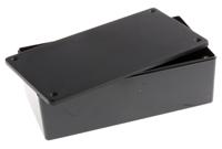 1591xxdbk Hammond 1591 Series Black Flame Retardant ABS Enclosure, IP54, Black Lid, 152 x 82 x 47mm