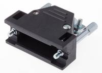 2801-0102-02 MH Connectors MHED Series ABS D Sub Backshell, 15 Way, Strain Relief