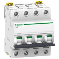 a9f92404 Schneider Electric Acti 9 IC60L MCB, 4P, 4A, Type Z, 400V AC, 250V DC, 20 kA, 15 kA Breaking Capacity