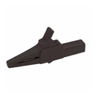 bu-651-0 Mueller Electric Crocodile Clip 4 mm Connection, Nickel-Plated Steel Contact, 10A, Black