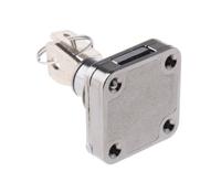 5665532 Euro-Locks a Lowe & Fletcher group Company Sliding Door Lock, 22mm Panel-to-Tongue, 17mm Cutout, Key Unlock