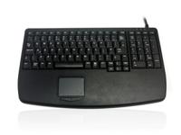 kyb500-730v2-us Ceratech KYB500-730V2 Wired USB Compact Touchpad Keyboard, QWERTY (US), Black
