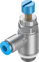 grla-14-qs-8-rs-d Festo GRLA Series Tube Flow Controller, 8mm Tube Inlet Port x G 1/4 Outlet Port, 534339