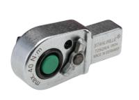 58253004 STAHLWILLE Serie 725 Series Square Ratchet Insert Tool, 17.5 mm, 9 x 12mm Insert, Black Oxidized Finish