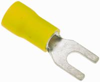 fvws55-s4alf JST A Insulated Crimp Spade Connector, 2.6mm² to 6.6mm², 12AWG to 10AWG, 4mm Stud Size Vinyl, Yellow