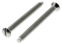 zzp10110 RS PRO Slot M3.5 Raised (Countersunk) Steel Machine Screws DIN 964 x 40.0mm