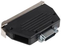 ds37s MH Connectors MHED Series Thermoplastic Angled, Straight D Sub Backshell, 37 Way, Strain Relief